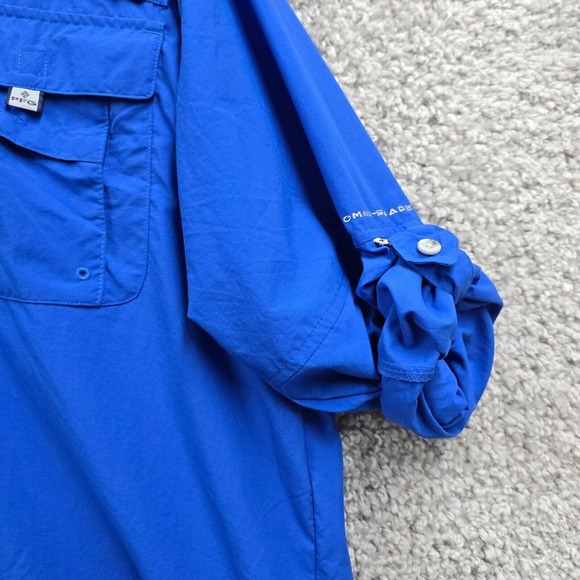 Columbia Bahama Shirt Men XL Button Omni Shade PFG Vented Fishing UPF 50 New - Picture 2 of 12